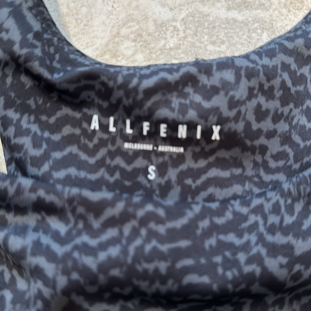 All Fenix High Neck Longline Sports Bra Tank Top S - Picture 2 of 6